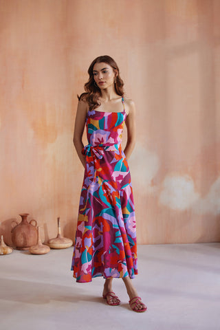 Phoebe Printed Slip Dress